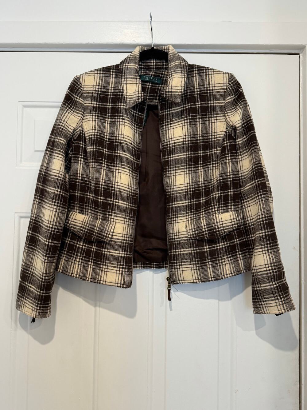 Lauren Ralph Lauren Wool Blend Zip Jacket